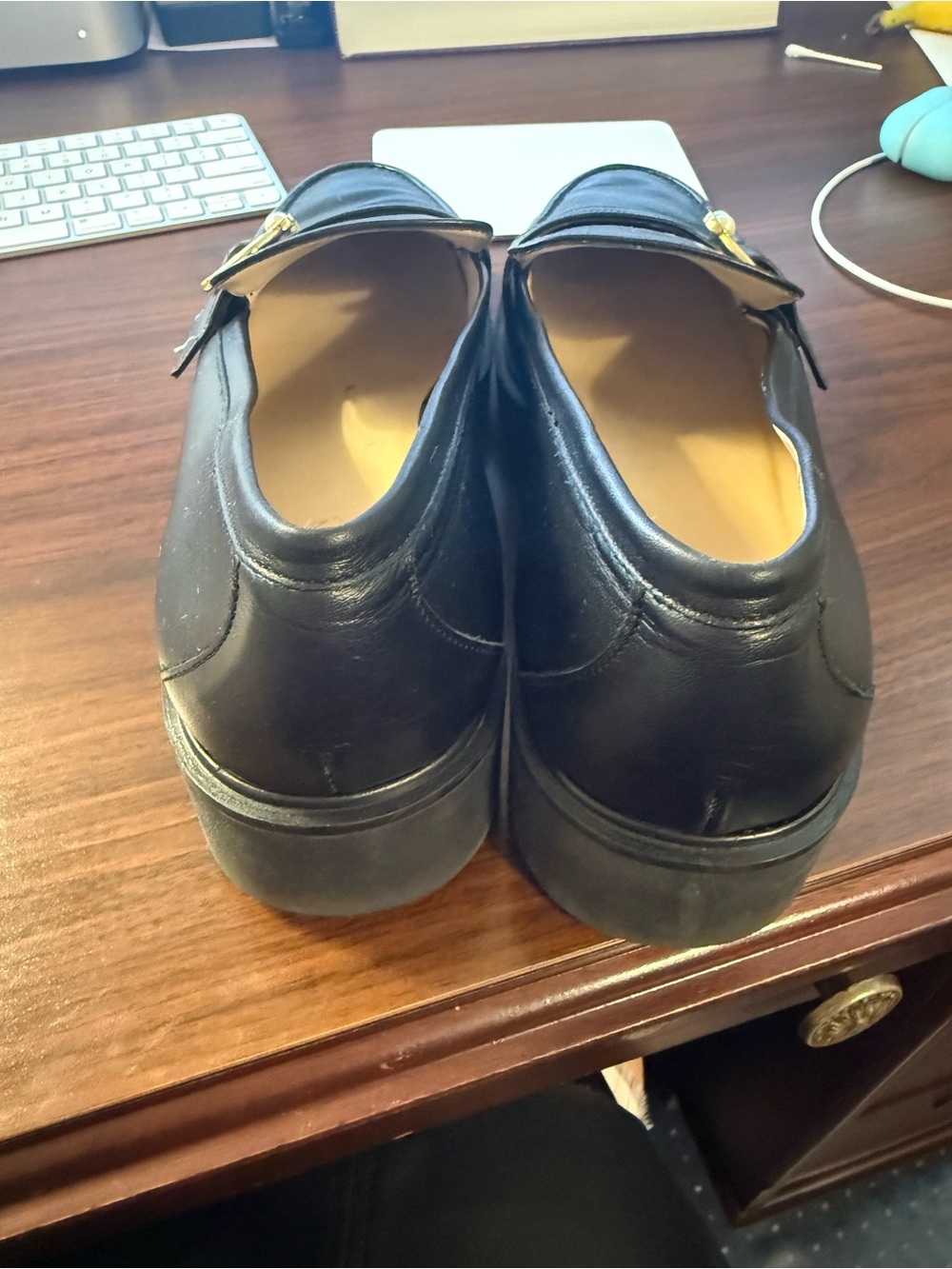 STUART WEITZMAN BRENNA LEATHER LOAFER PLATFORM SZ 41 - Picture 5 of 7